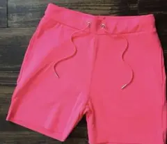 美品ハーフパンツ ストレッチジャージ 短パン ピンク