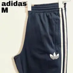 adidas アディダス トラックパンツ 古着 ロゴ 刺繍 M 紺 13463