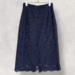 Jewel Changes ジュエルチェンジズ レーススカート ネイビー 36