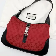 【超希少カラー・人気】GUCCI ジャッキー ショルダーバッグ GGキャンバス