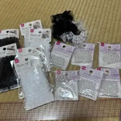 パール ビーズ レース 白 黒 まとめ売り