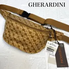 【未使用】ゲラルディーニ　ウエストバッグ　ボディバッグ　ソフティー　シルバー GHERARDINI ゲラルディーニ ショルダーバッグ SOFTY ソフティ