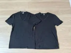 G-Star RAW ブラック Vネック Tシャツ 2枚セット M