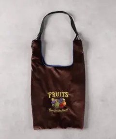 ベロア 刺繍バッグ 新品