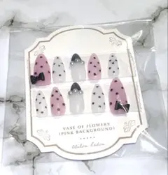 [現品] ネイルチップ ハンドメイド ガーリーネイル