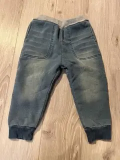 BLUEU AZUR 裏起毛デニムパンツ　100