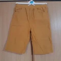 マスタードカラー ハーフパンツ 130cm