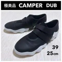 極美品 カンペール CAMPER DUB スニーカー 39 レザー 黒 25