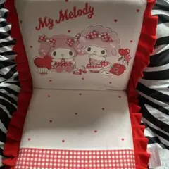 My Melody 座椅子 ハートとチェック柄