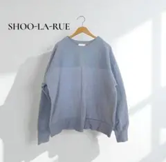 シューラルー【M】ニット クルーネック ドロップショルダー ゆったり r310