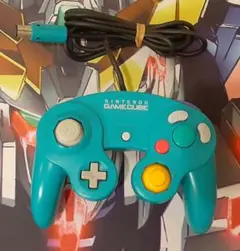 動作確認済み　エメラルドブルー　入手困難　希少　ゲームキューブコントローラー　2