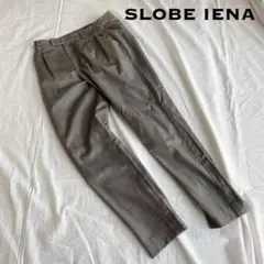 SLOBE IENA スローブイエナ テーパードパンツ グレーパンツ 光沢