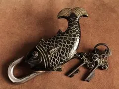 からくり錠前 獅子 丸 5文字 中国 骨董 古い鍵　アンティーク 2025年最新】からくり錠前の人気アイテム - メルカリ