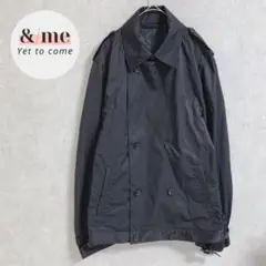 美品　LES MUES アオキ　ミリタリーナイロンジャケット　ダブル　ブラック