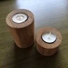 キャンドルホルダー（チーク材）タイ製