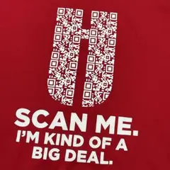 【NL】QRコードデザインバックグラフィック　コットン100％Ｔシャツ