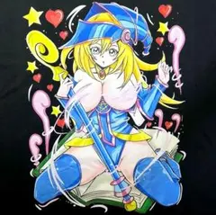 遊戯王 ブラックマジシャンガール Tシャツ L 黒 海馬 瀬人 津田健次郎
