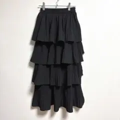 ✨良品✨ スプレイプレミアム ティアードスカート アシンメトリー ウエストゴム