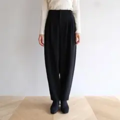 SEAROOMLYNN ダブルtuckテーパードパンツ