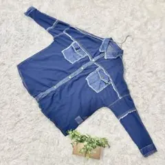 美品✨【doll ups oops】長袖シアーシャツ 金ボタン (M)