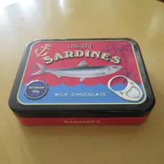 カルディ チョコサーディン缶 空き缶　レッド