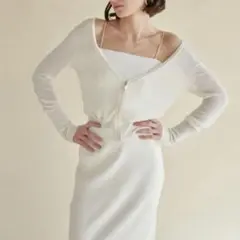Sea Room lynn Vネック Zipper Sheer カーディガン
