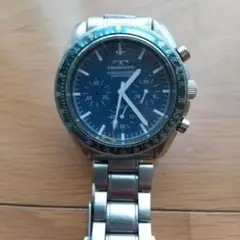 TECHNOS クロノグラフ ダークブルー