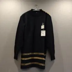 新品タグ付 日本製 秋冬 タートルニット 金ボタン アンゴラ