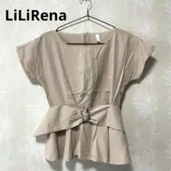 【美品】LiLiRena JIANG JIANG ベルト付き　半袖トップス