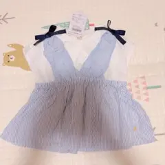 アプレレクール肩リボンビスチェドッキングTシャツ　未使用品