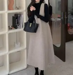 ワンピース　グレー
