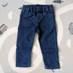 H&M デニムパンツ 6-9M ダークブルー