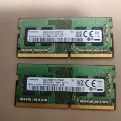 Samsung メモリ　PC4-2666V-SCO-11　4GB　2点セット