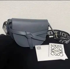 loewe ロエベ ミニゲート バッグ ショルダー オニキスブルー