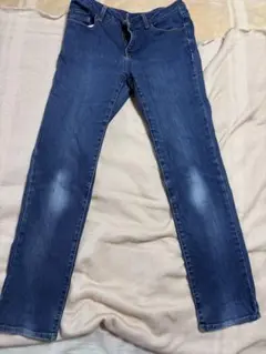 レディース ストレートデニム　ブルー　Lサイズ