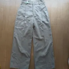 【美品】PUBLIC TOKYO ベージュ ワイドパンツ サイズ02