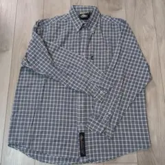 PNB Nation 長袖シャツ 青白チェック XL