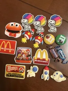 デコパーツセット　　スヌーピー・マクドナルド・ウェンディーズ