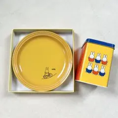 《非売品》LE CREUSET ミッフィー ラウンドプレート 紅茶空き缶セット