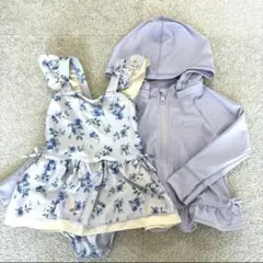 プティマイン　ラッシュガード&水着セット