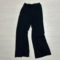 ZARAザラ　リラックス　ブラック ワイドパンツ ゴムウエスト