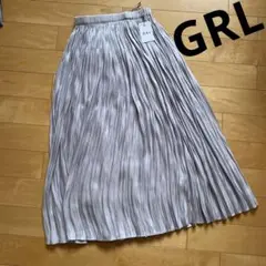 新品　GRL サテンプリーツスカート　Mサイズ