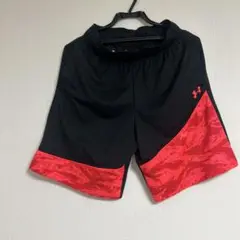 Under Armour HEATGEAR バスケットボールパンツ M 黒/赤