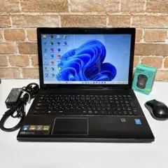 美品　レノボノートパソコン SSD Corei5メモリ8GB オフィス2024年