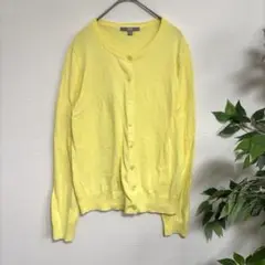【ユニクロ UNIQLO】UVカットスーピマコットンクルーネックカーディガン M