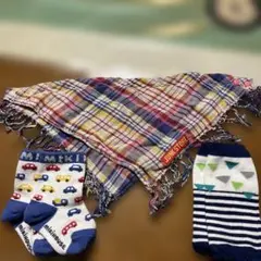 ジャンクストアのスタイ、ミキハウスの靴下11〜13㎝、レッグウォーマー