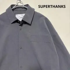 SUPERTHANKS レギュラーカラーシャツ M～L相当 スーパーサンクス
