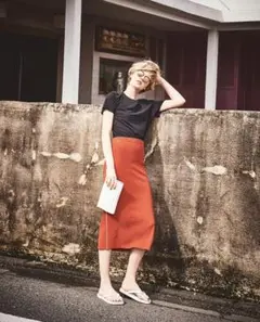 Theory Wooster Crep Knit Maxi Skirt