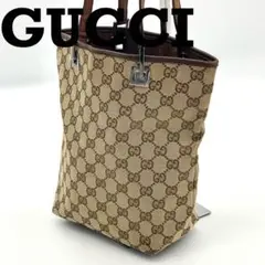 GUCCI グッチ トートバッグ GG キャンバス レザー ハンドハンド レザー