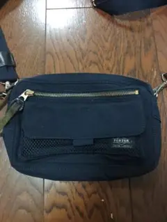 PORTER ショルダーバッグ メッシュ 黒 マット